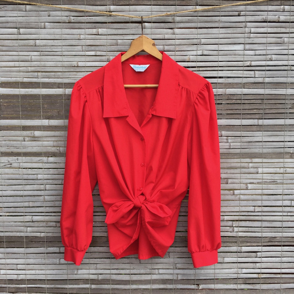 Judy Bond Tops - VINTAGE . JUDY BOND PROVINCETOWN . 70s BLOUSE